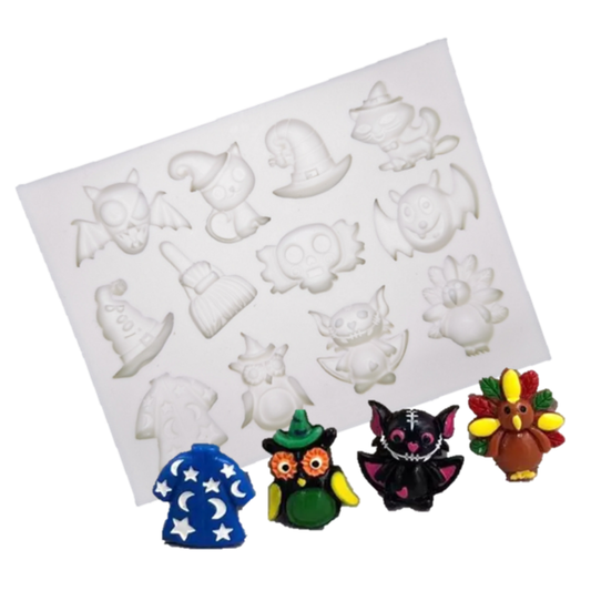 Molde de Silicona Figuras Halloween