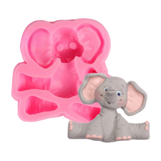 Molde de Silicona Elefante Bebé