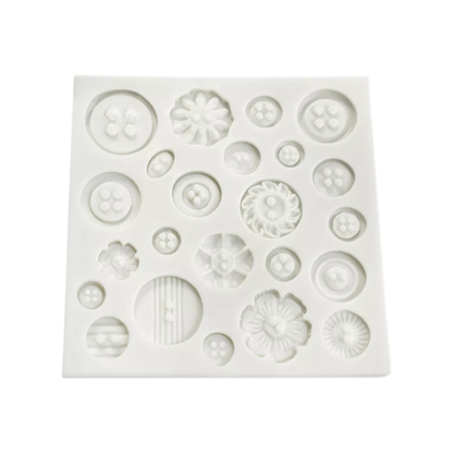 Molde de Silicona Botones de Ropa