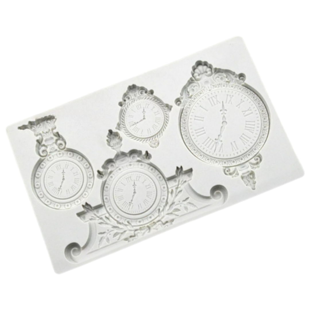 Molde de Silicona Reloj Decorativo Antiguo
