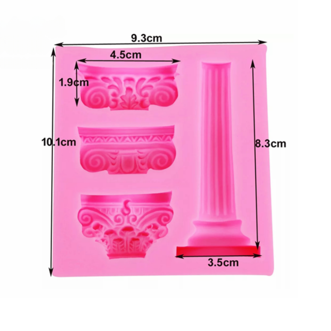 Molde de Silicona Columnas Clásicas