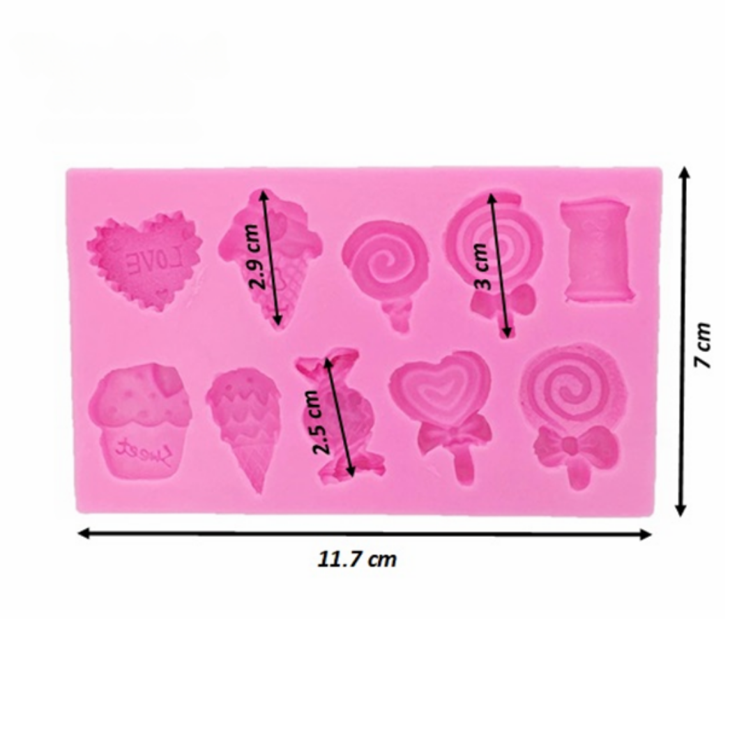 Molde de Silicona Dulces & Caramelos