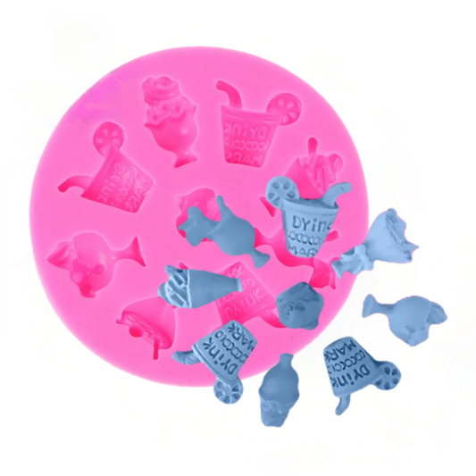 Molde de Silicona Bebidas Divertidas