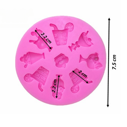 Molde de Silicona Bebidas Divertidas