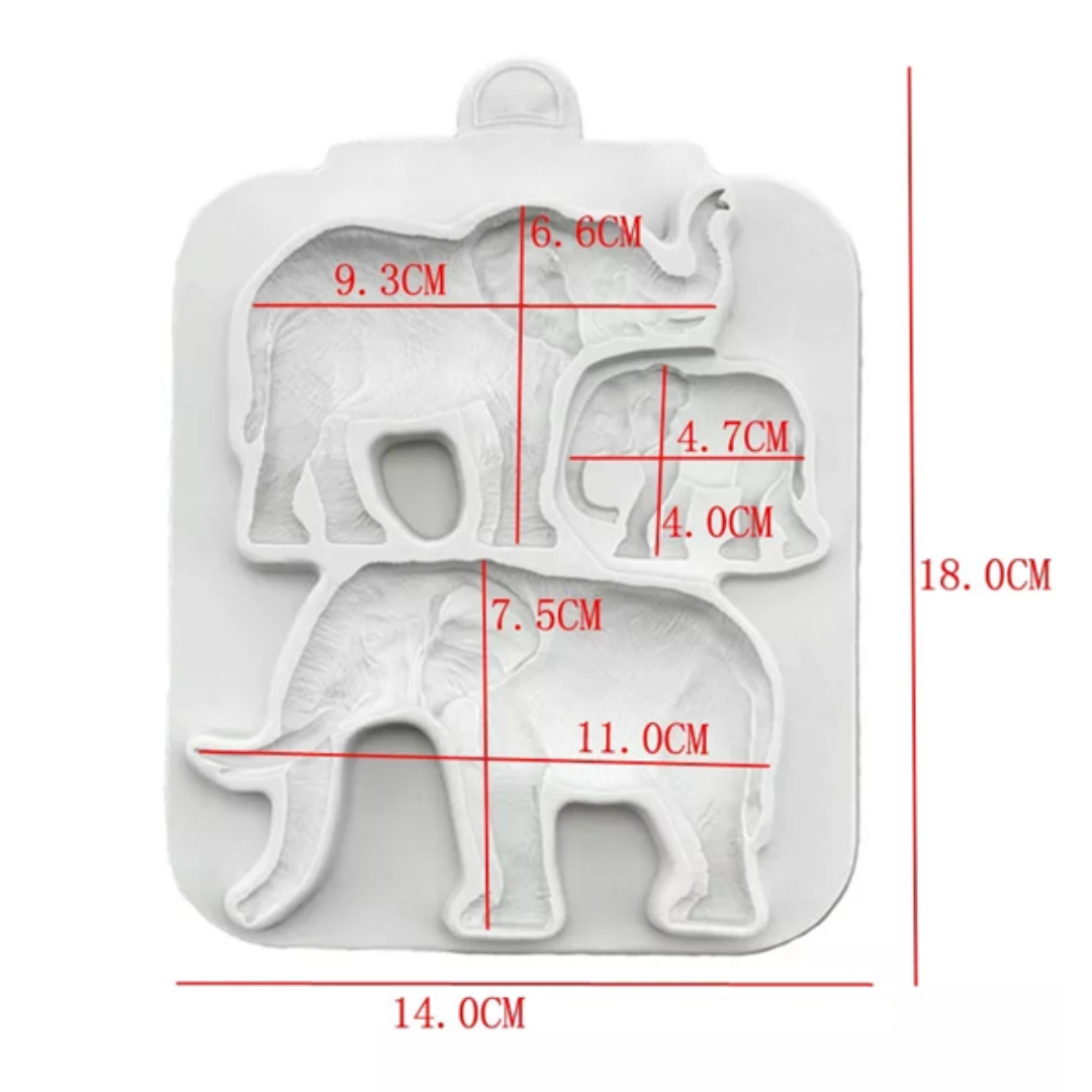 Molde de Silicona Elefante