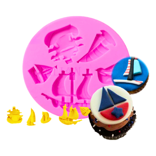 Molde de Silicona Barcos y Veleros