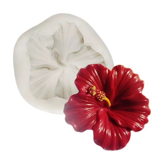 Molde de Silicona Flor de Hibisco