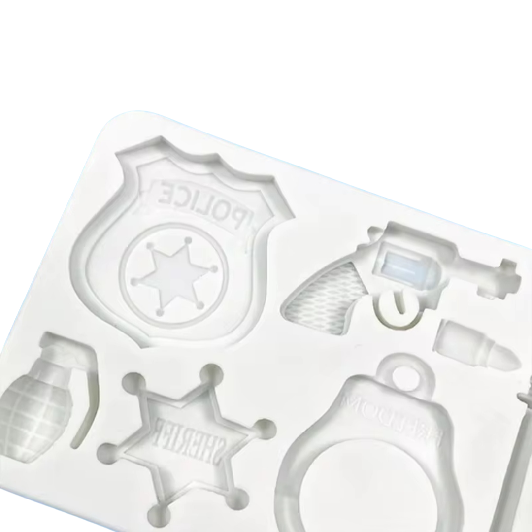 Molde de Silicona Temático Policial