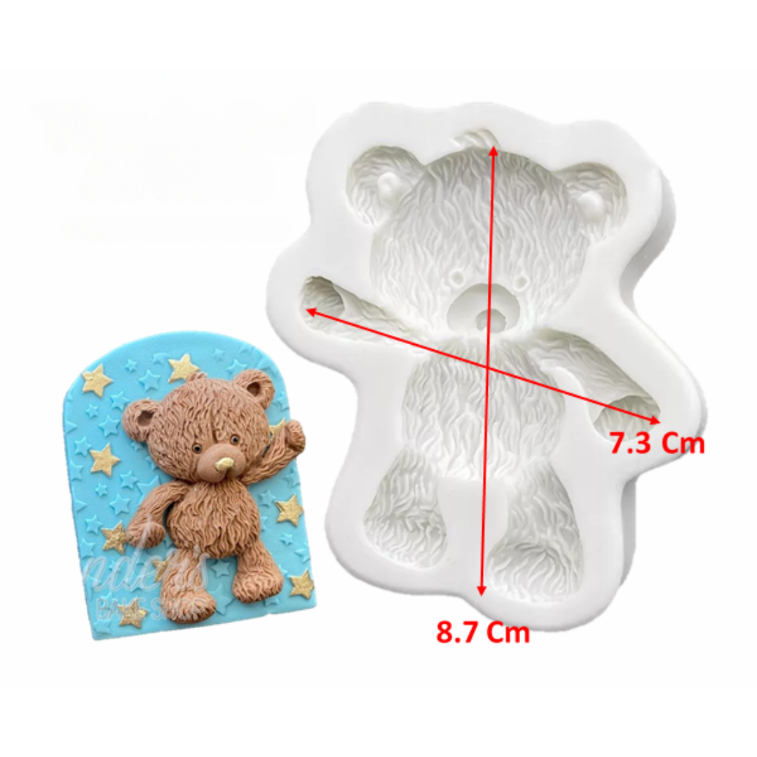 Molde de Silicona Osito 3D