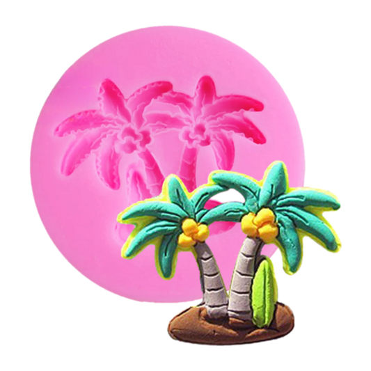 Molde de Silicona Palmas Tropicales