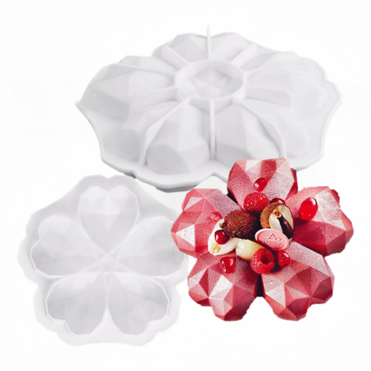 Molde de Silicona Flor Geométrica