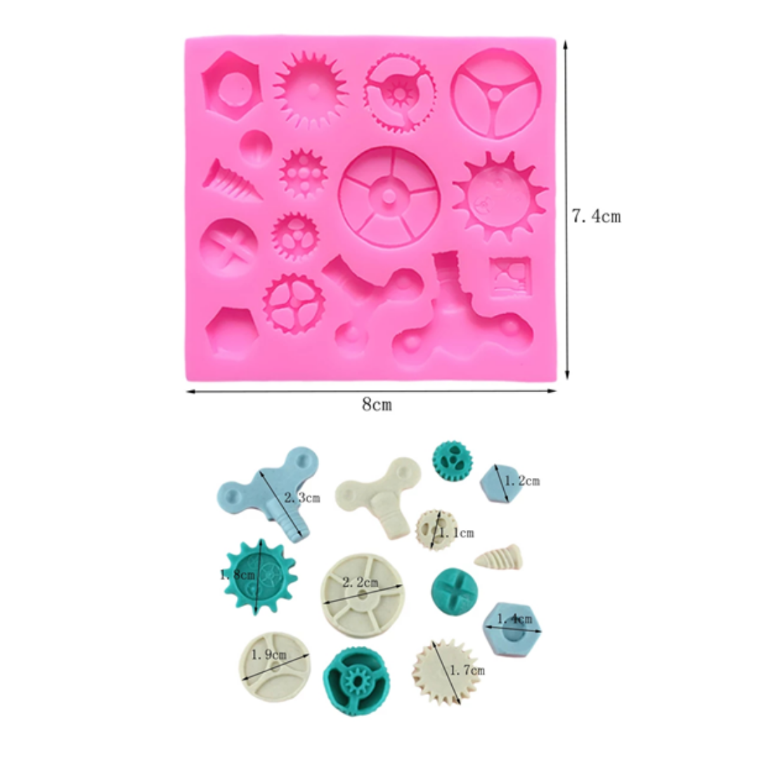 Molde de Silicona para Decoraciones Steampunk