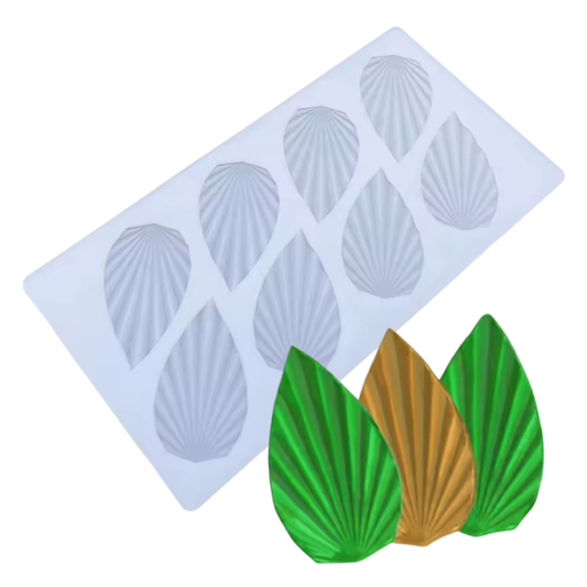 Molde de Silicona Hojas Tropicales Texturizadas