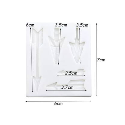 Molde de Silicona Flechas Decorativas