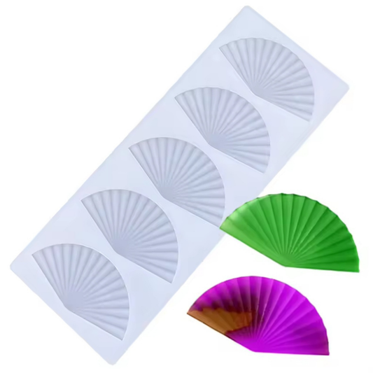 Molde de Silicona Abanicos Texturizados