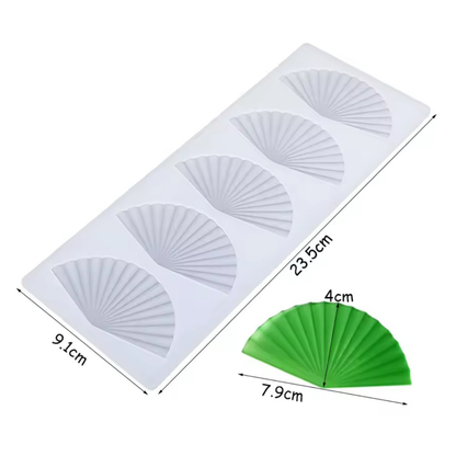 Molde de Silicona Abanicos Texturizados