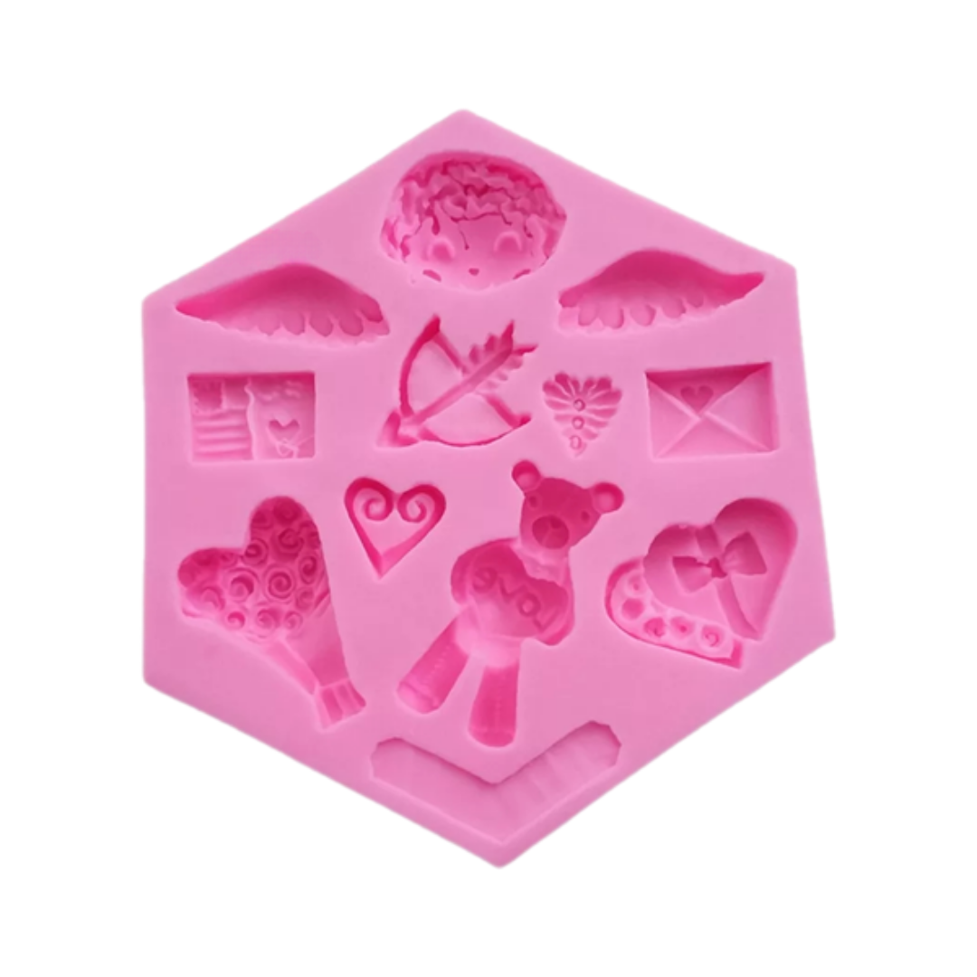 Molde de Silicona Temática San Valentín