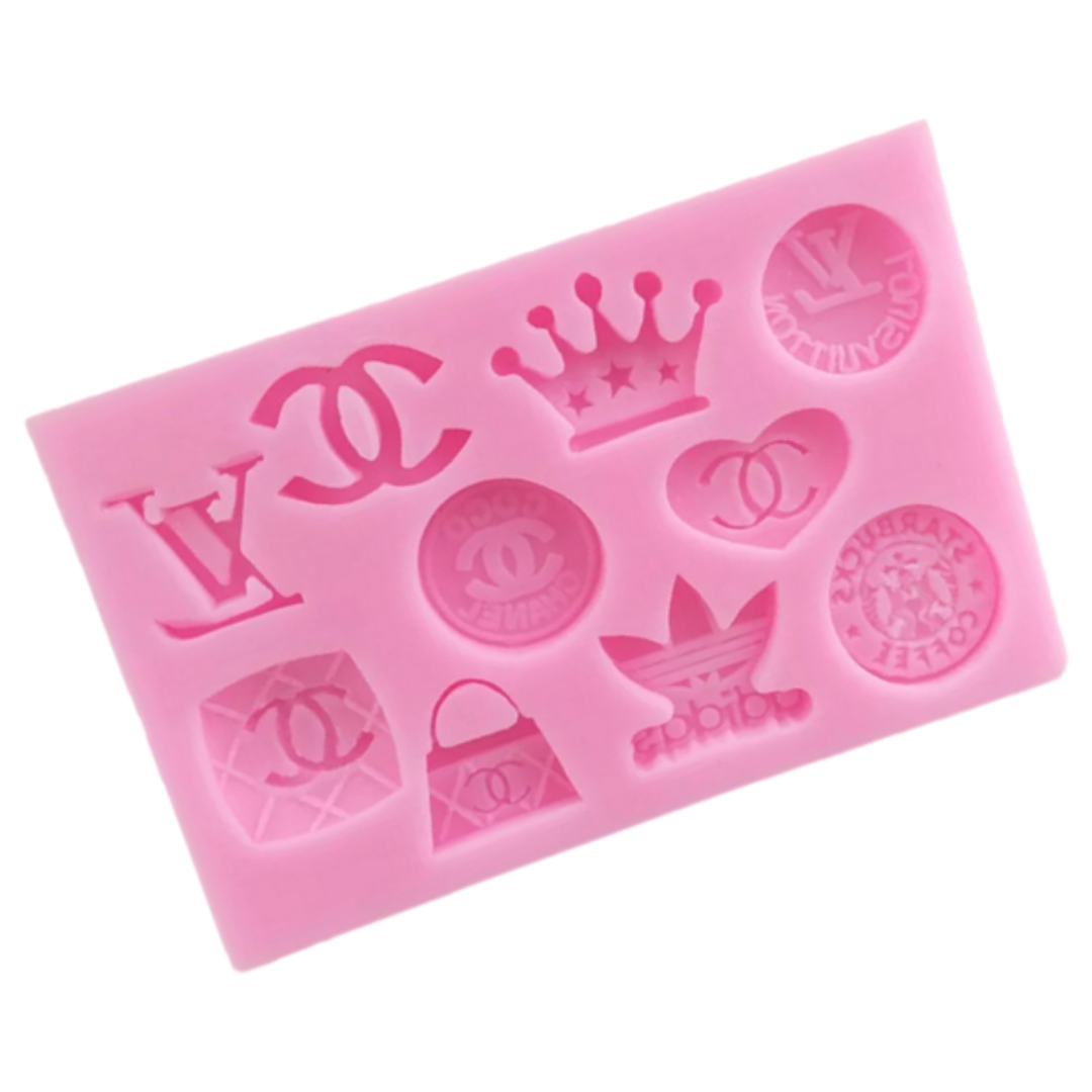 Molde de Silicona Logos y Bolsos de Lujo