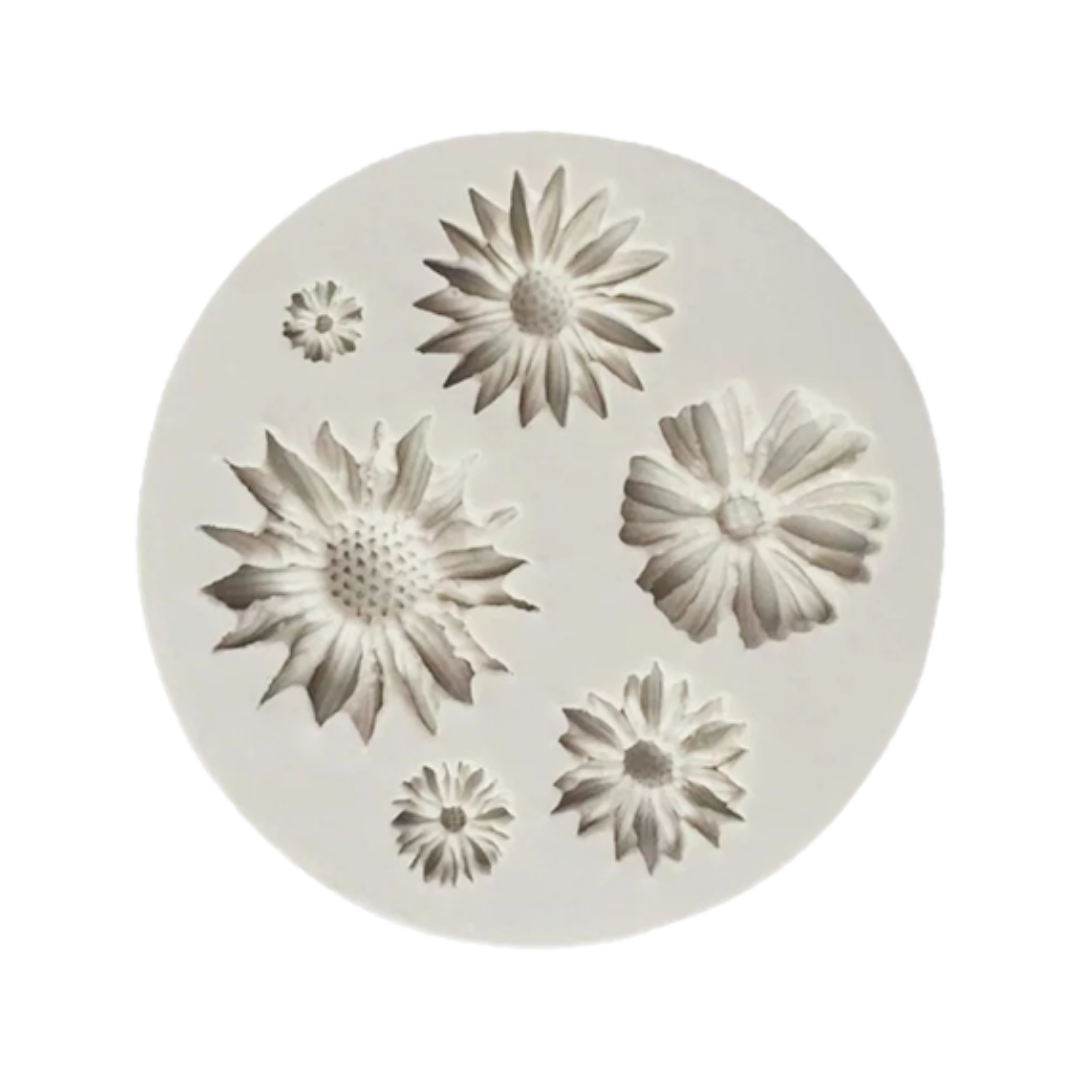 Molde de Silicona Flores