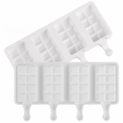 Molde de Silicona para Paletas Tipo Barra de Chocolate