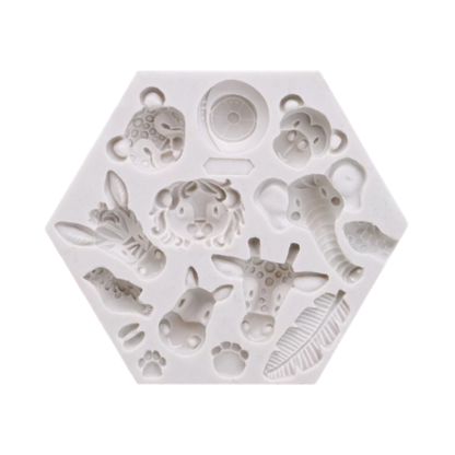 Molde de Silicona Animales de la Selva