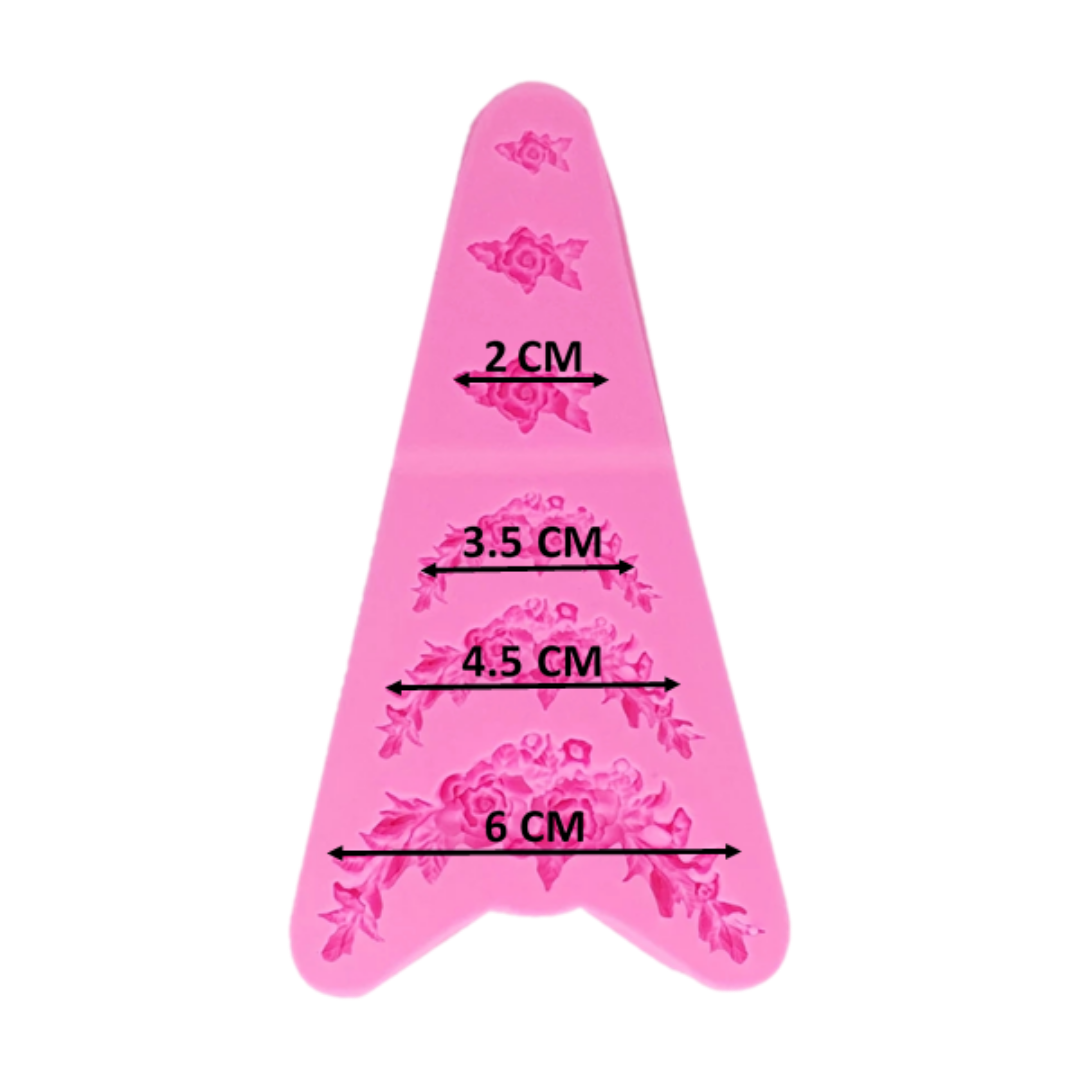 Molde de Silicona Guirnaldas Florales Decorativas