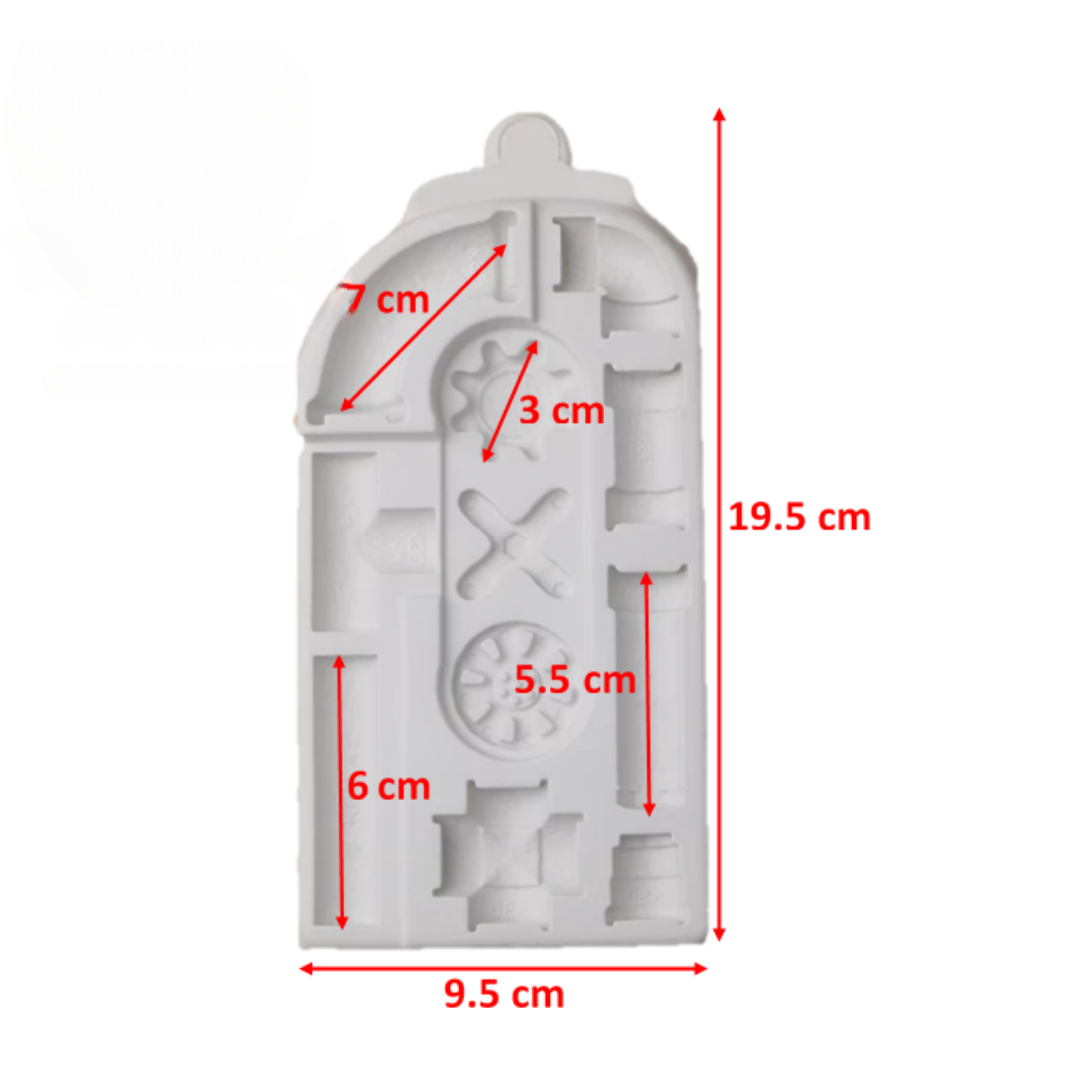 Molde de Silicona Tubería Antigua