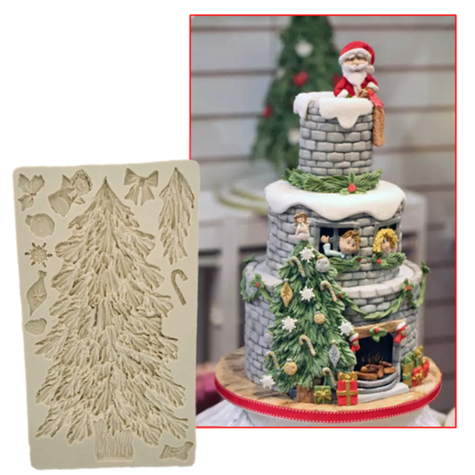 Molde de Silicona Árbol de Navidad Grande