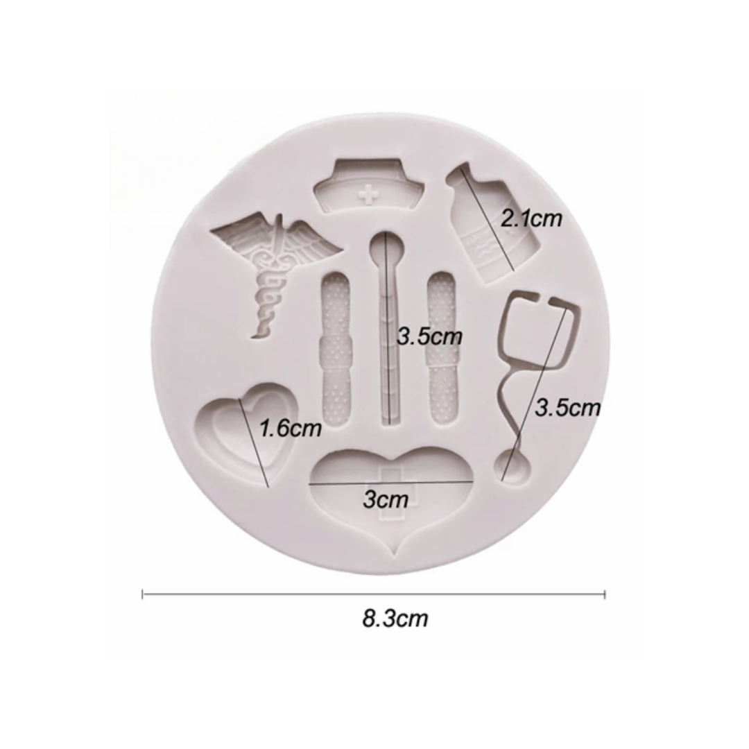 Molde de Silicona Temática Medicina