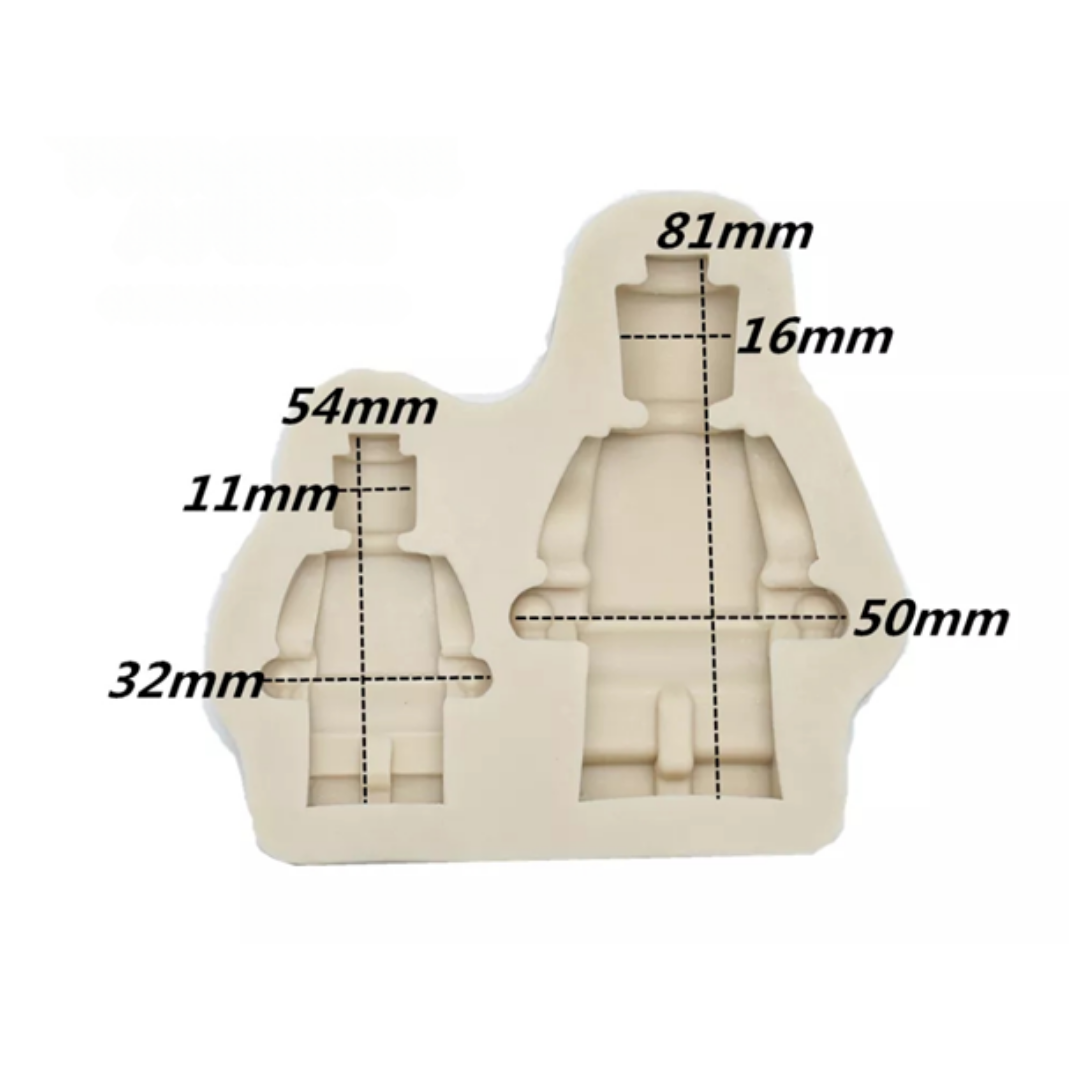 Molde de Silicona Figura Tipo LEGO