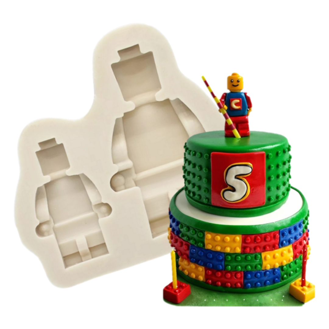 Molde de Silicona Figura Tipo LEGO
