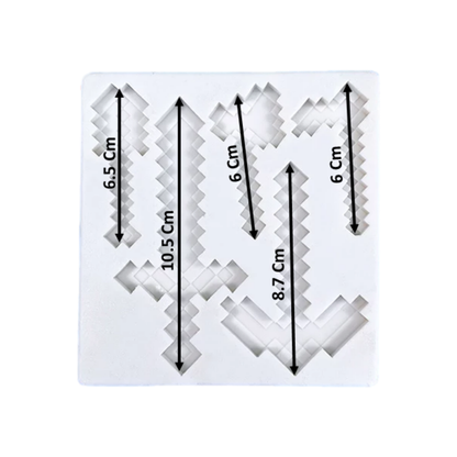 Molde de Silicona Espadas Minecraft