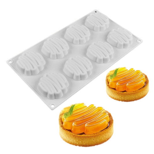 Molde de Silicona para Tartaletas Diseño Ondulado
