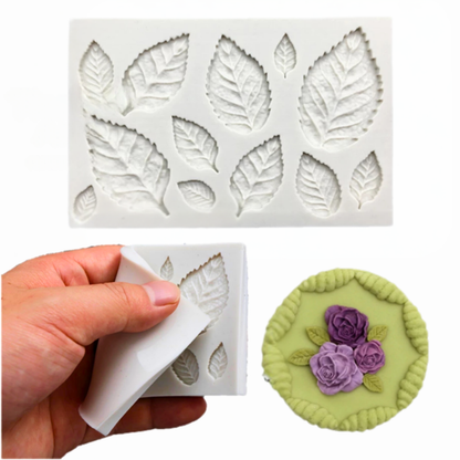 Molde de Silicona para Hojas Decorativas