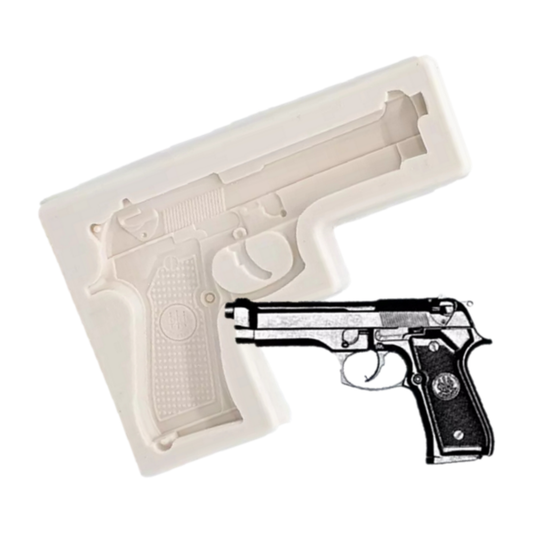 Molde de Silicona Pistola Tipo Beretta