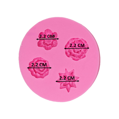 Molde de Silicona para Flores Variadas