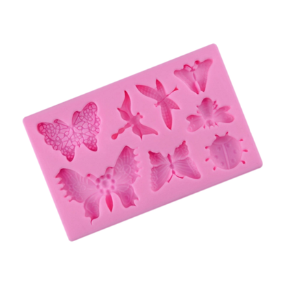Molde de Silicona Mariposas e Insectos