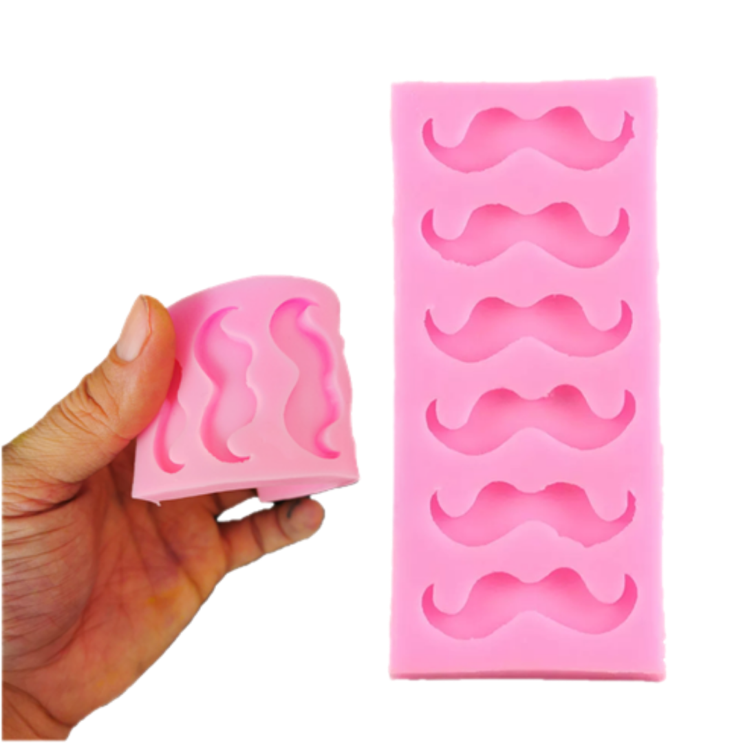 Molde de Silicona Bigotes