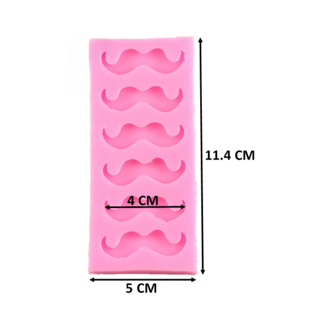 Molde de Silicona Bigotes
