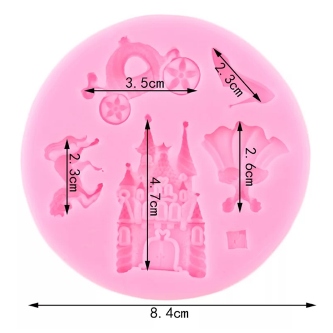 Molde de Silicona Temática Princesa