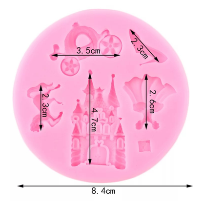 Molde de Silicona Temática Princesa