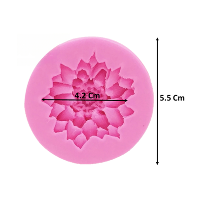Molde de Silicona Flor de Loto Mediana