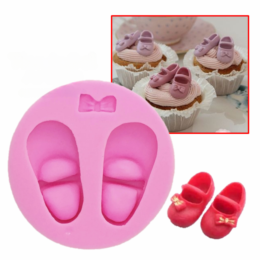 Molde de Silicona Zapatos de Bebé