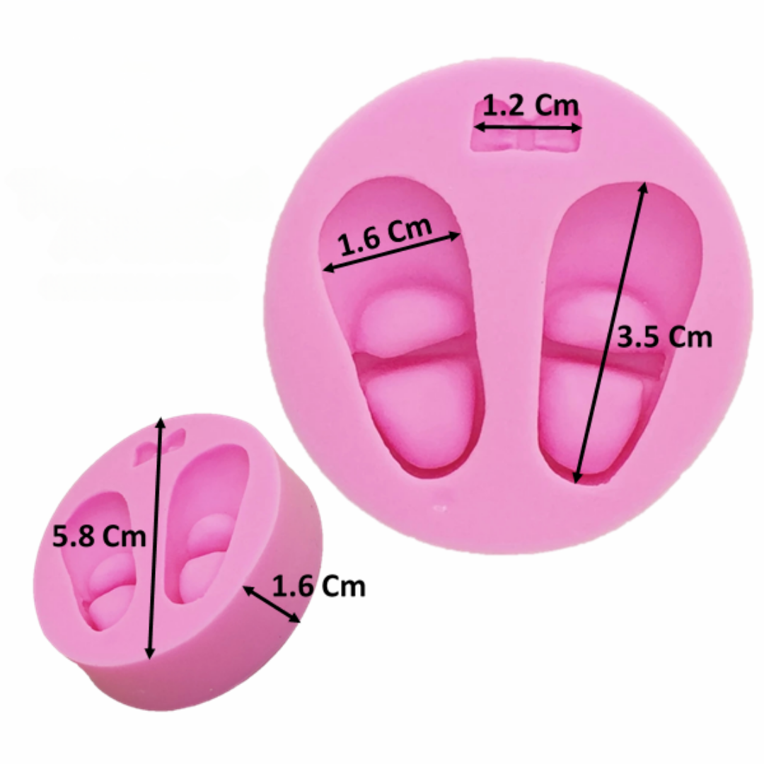 Molde de Silicona Zapatos de Bebé