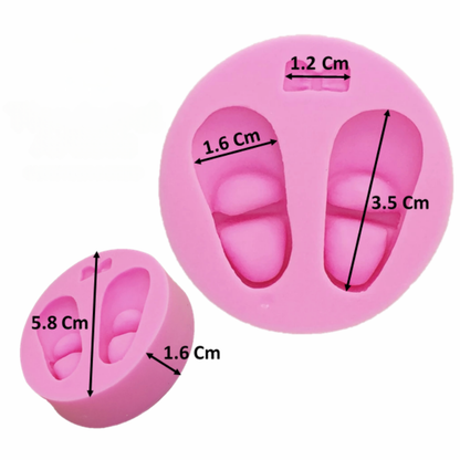 Molde de Silicona Zapatos de Bebé