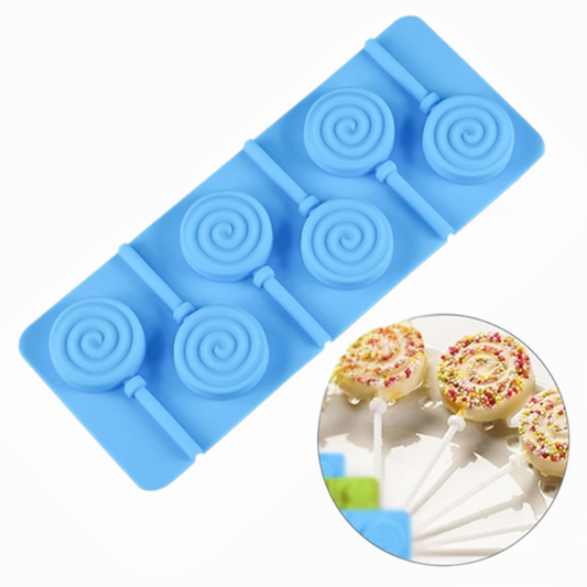 Molde de Silicona en Espiral para Paletas