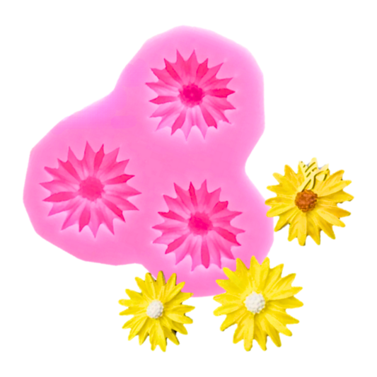 Molde de Silicona Flor Margarita Mini
